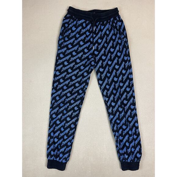 Clot Apparel Sweatpants Mens S Black Graphic Print Tapered Elastic‎ Waist Jogger